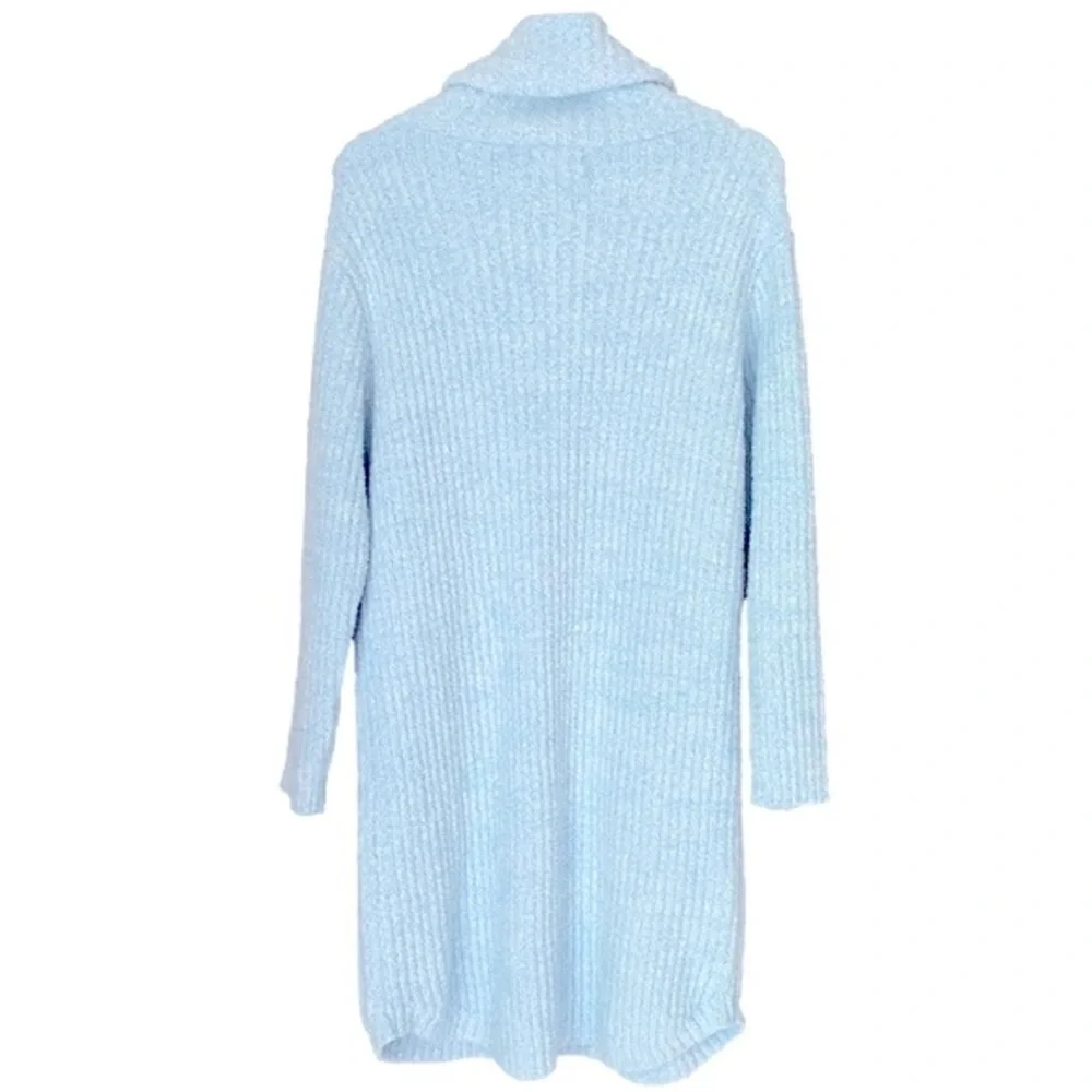 SOFTIES Lounger Marshmallow Soft Slouch Turtleneck Long Sleeve Blue Women S/M - Picture 4 of 13